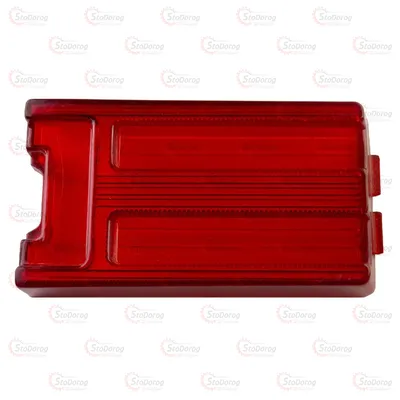 Скло ліхтаря 21011 заднє червоний рифлене