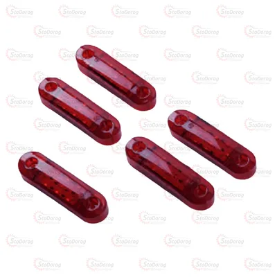 Габарит - Червоний 12/24V 90х25мм 9-Led 258277 (GB009) 2