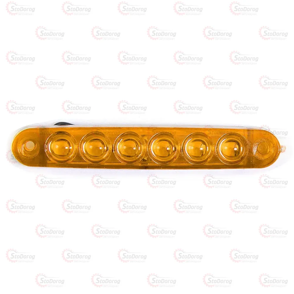 Габарит - Жовтий 100х15мм 12/24V Led 6 Діодів Лінза MPT-23 K-050 