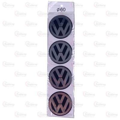 Наклейка Силікон   d60  На  Дискі VW 222388