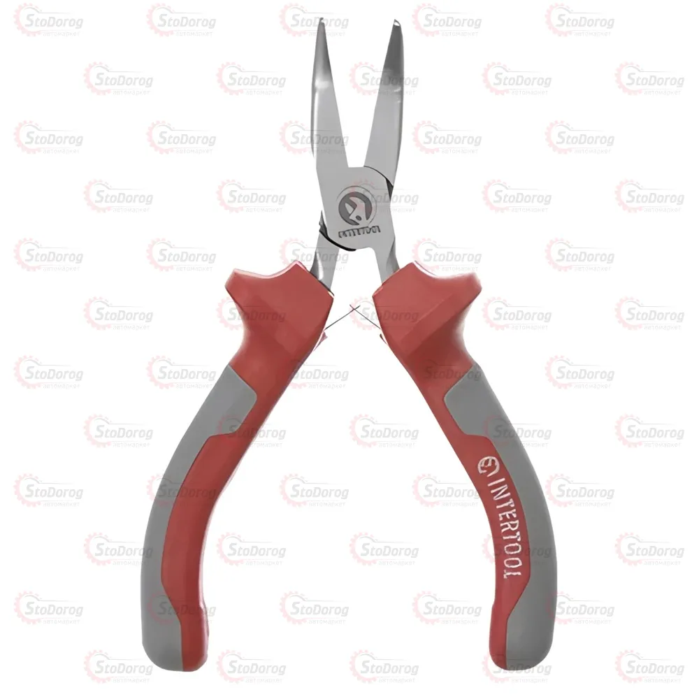 Щипці 115мм вигнуті Intertool NT-0103  - фото 2