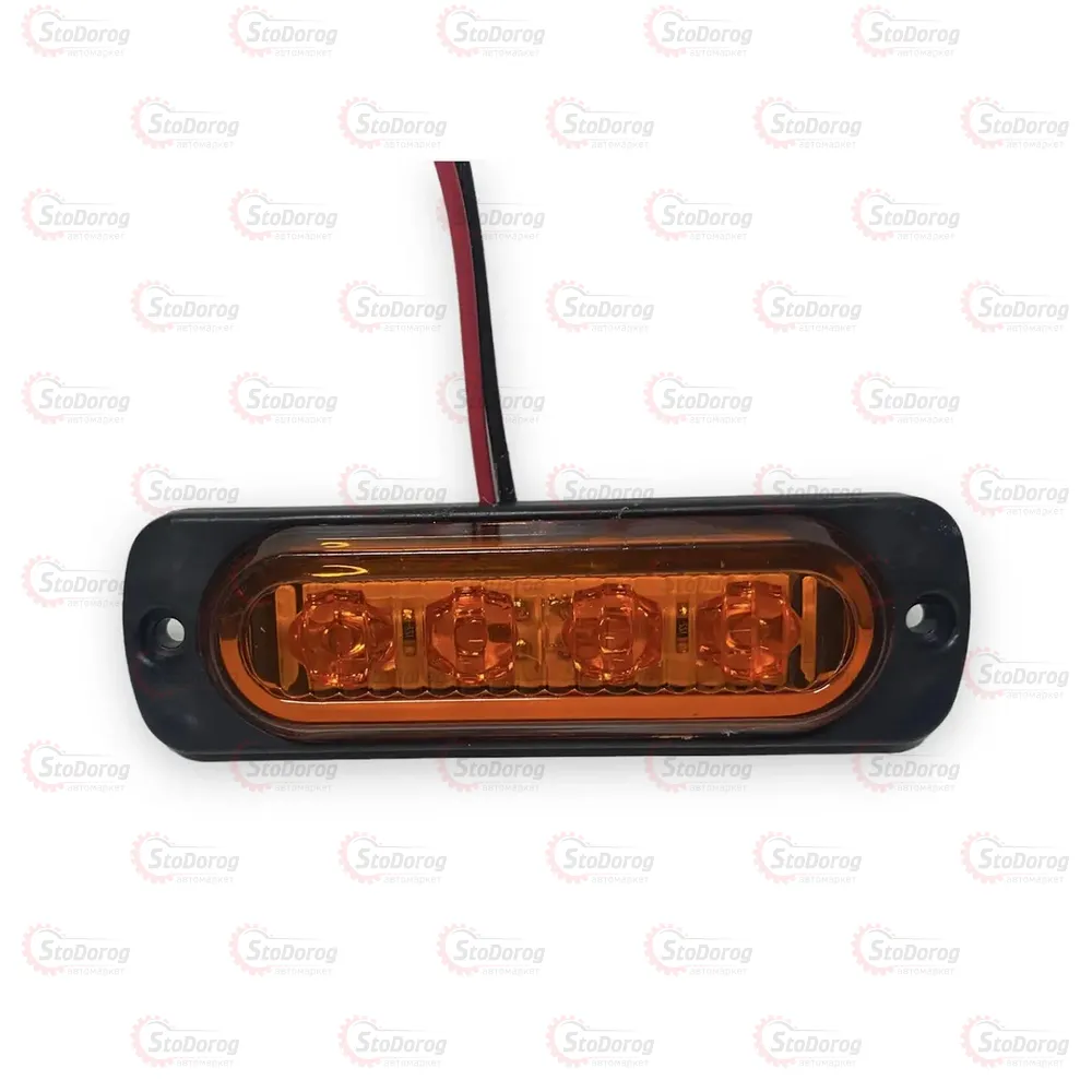 Габарит - Жовтий 80х24мм 12/24V Led 4 Діоди Thoc Auto ТН-0011 