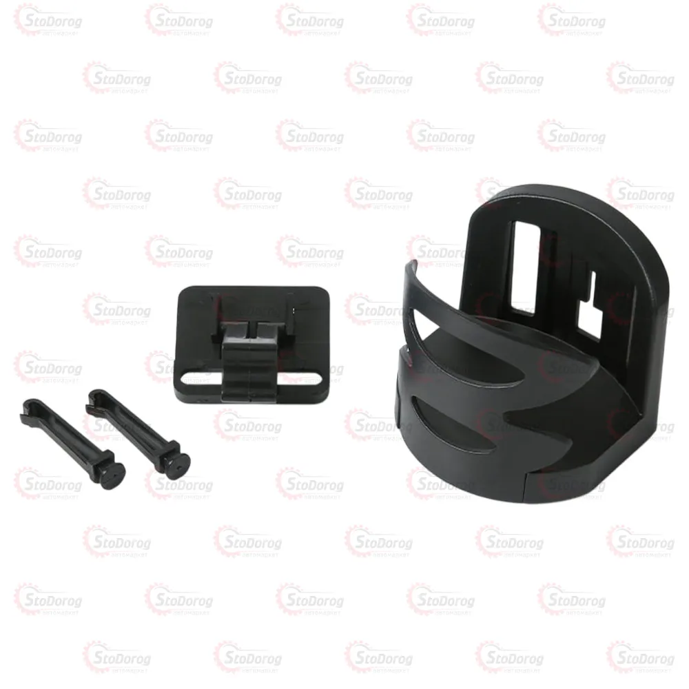 Підстаканник MT1620 У дефлектор з гачком, Чорний  - фото 1