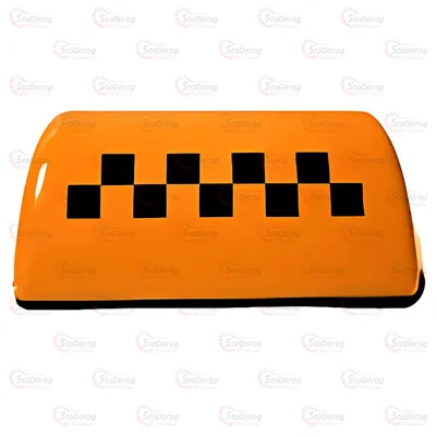 Фішка шашки таксі Помаранчевий + Лампочки