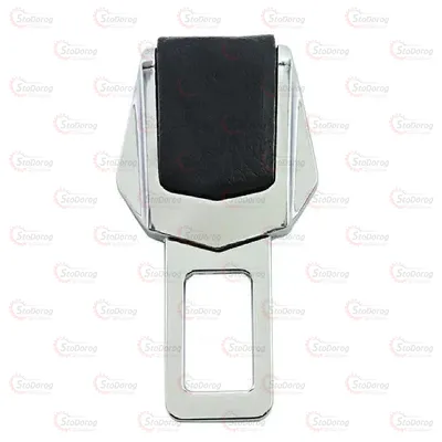 Заглушка ременя безпеки Хром/шкіра Mazda 2