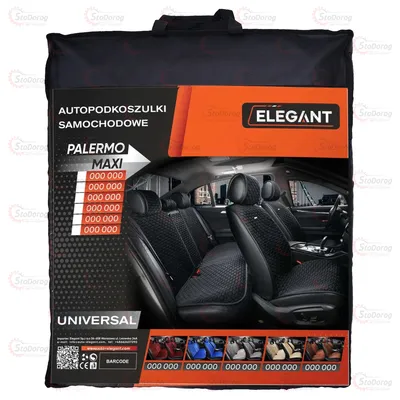 Накидки Сидінь Алькантара Elegant PALERMO Чорні Передні (700 206) 2