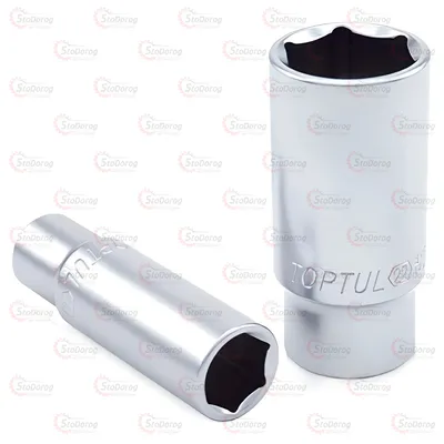 Головка шестигранна 3/8 21mm довга TOPTUL BAEE1221
