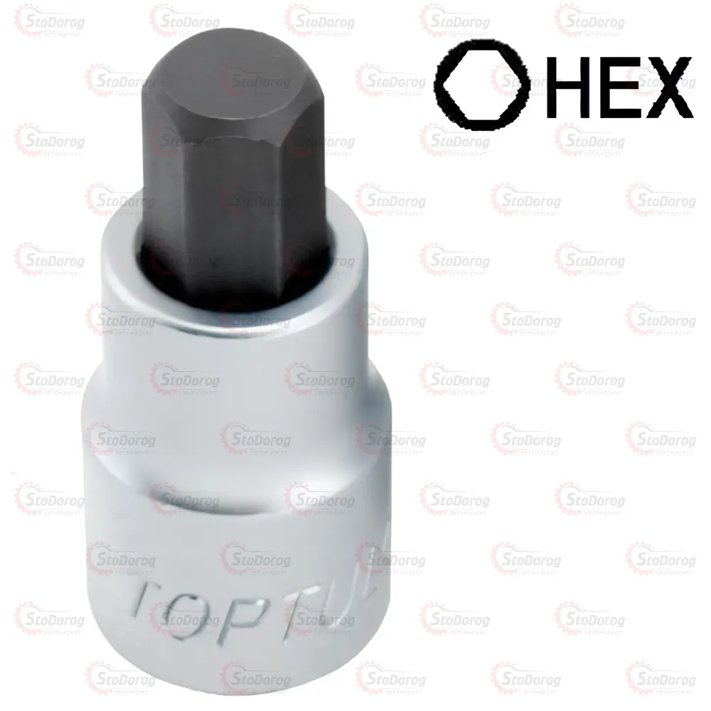 Головка з насадкою HEX 19mm 55mm 1/2  TOPTUL BCDA1619 