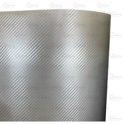 Плівка карбон 3D темно/сірий 1.52м х10см 2