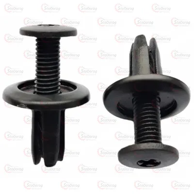 Пістон розпірний чорний Ø 8 мм. Ford / Toyota / Nissan / VW / Honda / Fiat / Mitsubishi / Opel / Renault / Mercedes / Audi / BMW / Alfa Romeo / Daewoo / Hyundai Tucson / Iveco / Lancia / Mazda