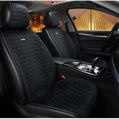 Накидки Сидінь Алькантара Elegant MILANO Чорний Передні (700 313)