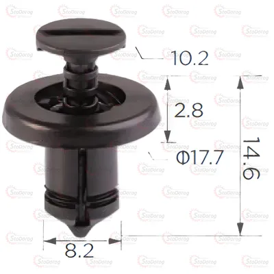 Кліпса Dacia Renault Nissan 7703072360 0151500QAB 2