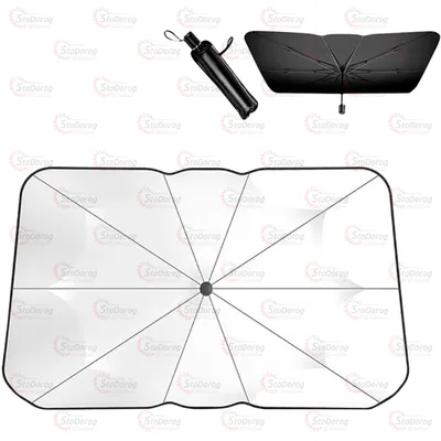 Парасолька Солнцезахисна 140х80см В Шкіряному Чохлі 2