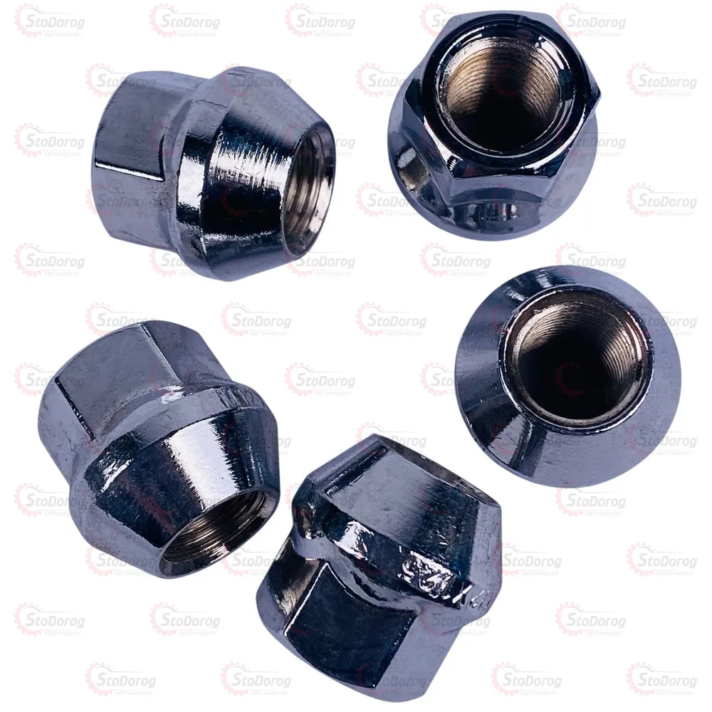 Гайка Колісна M12x1,25x21мм Конус Ключ 17 под железные диски  - фото 1