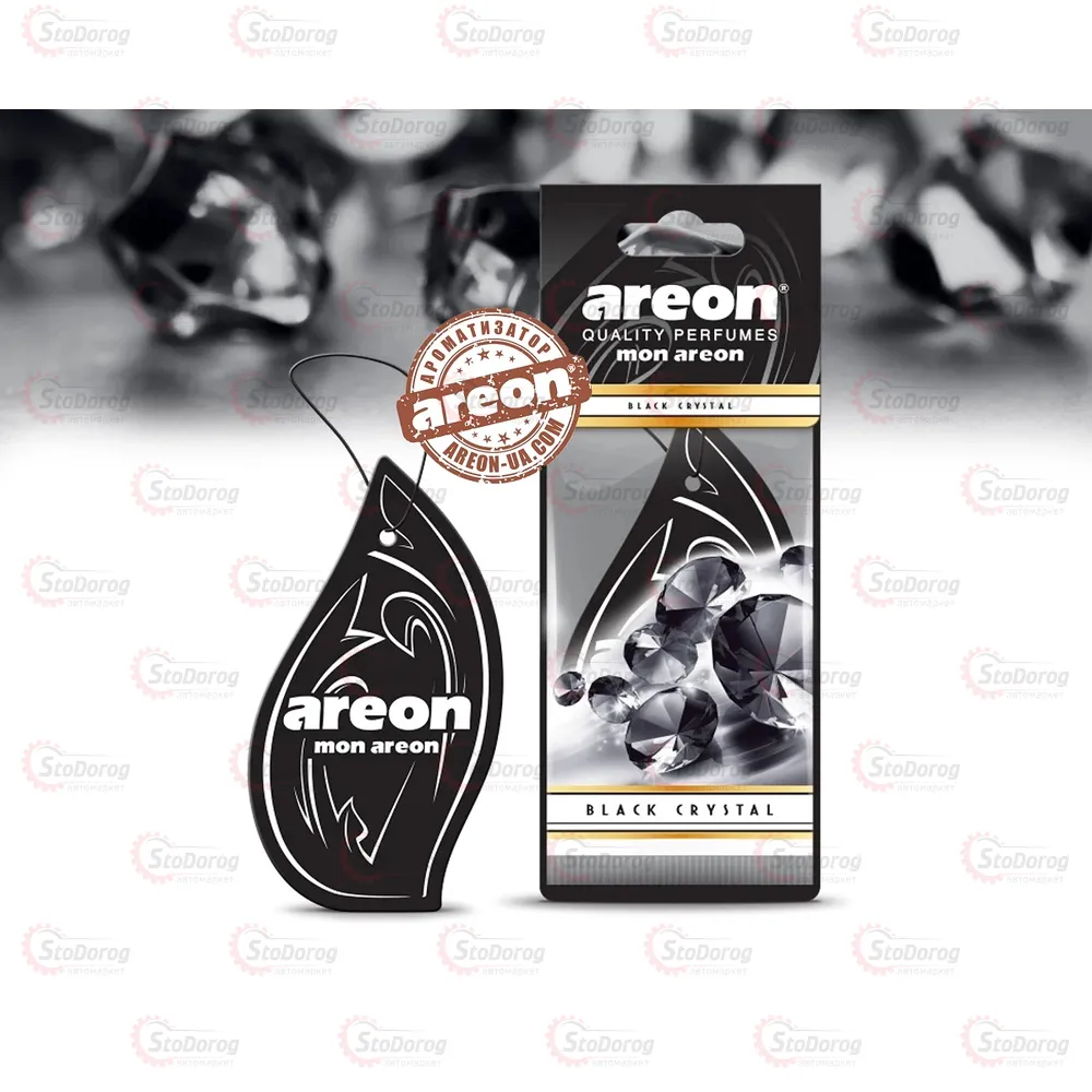 Ароматизатор - Areon Mon лист - Black Crystal  - фото 1