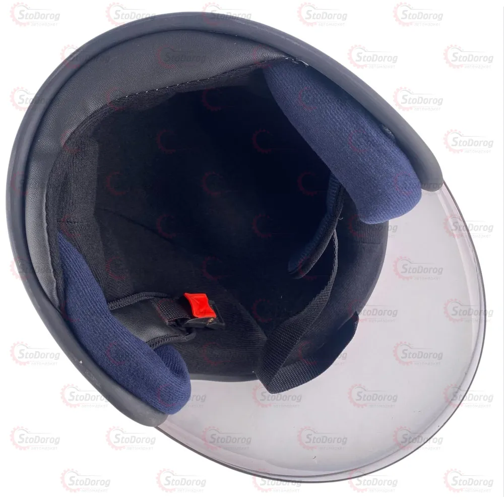 Мото Шолом 101 Без Бороди TouKui Червоний з Синім  - фото 3