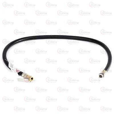 Шланг для пістолета підкачування 1/4 80см з наконечником євро Intertool PT-0512