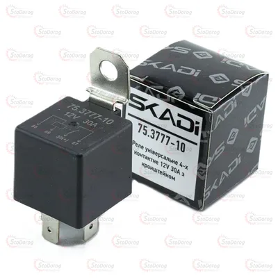 Реле 12V 4к 30А (75.3777-10) SKADI