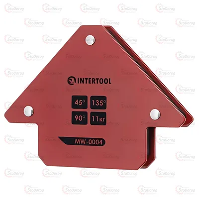 Тримач магнітний 45°, 90°,135°, 11 кг, 70×80×14 мм INTERTOOL MW-0004