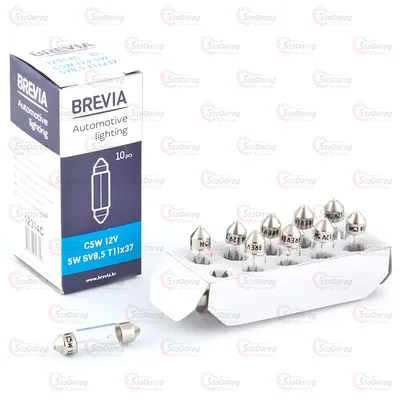 Лампа розжарювання C5W 12V 37mm Brevia 12314C