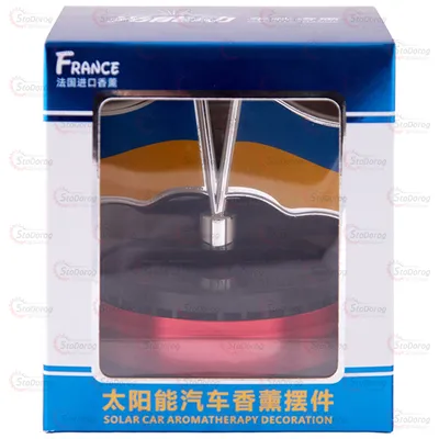 Ароматизатор Прапора України На сонячній Панелі Червоний  Без Гербів 2