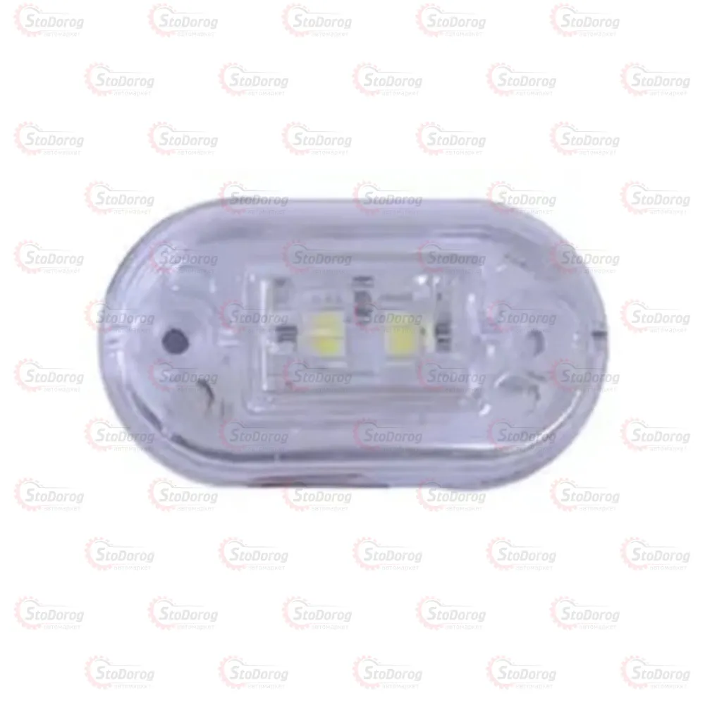 Габарит - Білий 12/24V 65х37мм 2-Led (GB026) 