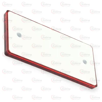 Катафот Прямокутний Під Гвинт Червоний (Stark) UP-60 2