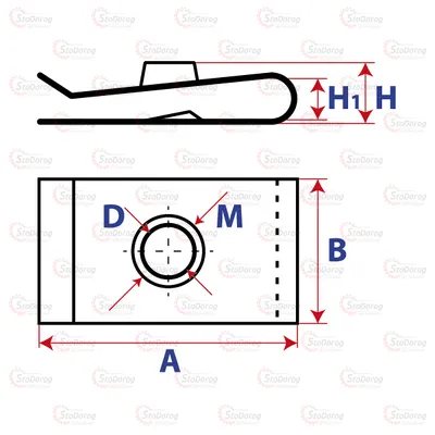 Фіксатор -  Закладна автомобільна 16серія 16030 16030 2