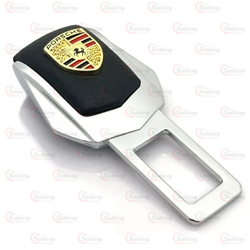 Заглушка ременя безпеки Хром/шкіра Porsche 