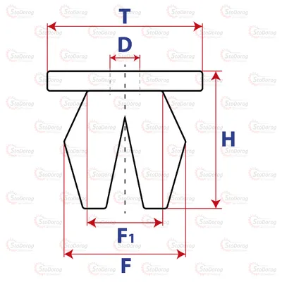 Втулка - Вставка автомобільна 14серія 14019 14019 2