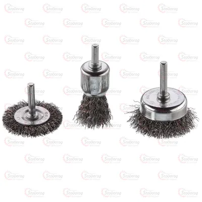 Набір щіток із рифленого дроту 3шт (1/4 ,50, 50, 30 мм)  Intertool BT-0300 2