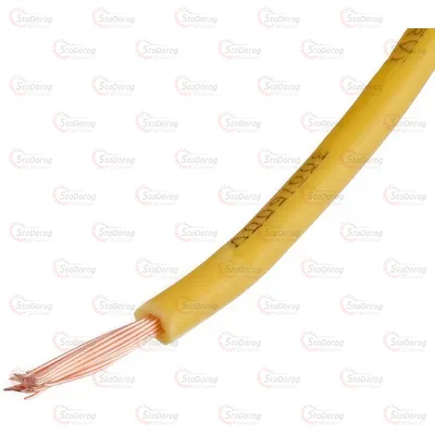 Провід багатожильний 6кв жовтий