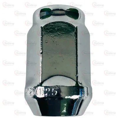 Гайка Колісна M12x1,25x35мм Конус Хром Ключ 19