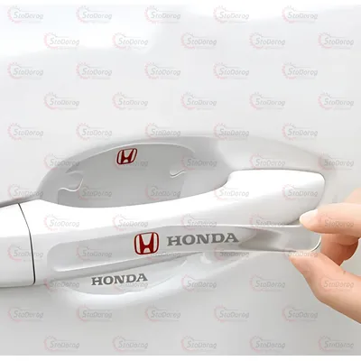 Плівка захист дверних ручок від подряпин Honda силіконова прозора (8шт)