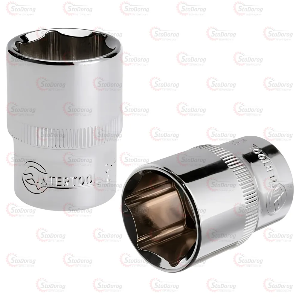 Головка шестигранная 1/2 22mm x 38mm Intertool ET-0022 