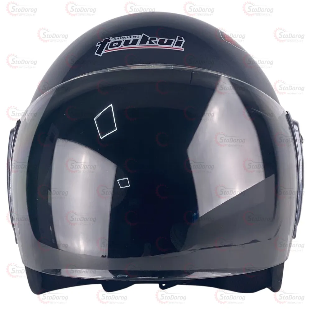 Мото Шолом 101 Без Бороди TouKui Сірий з Червоним  - фото 1