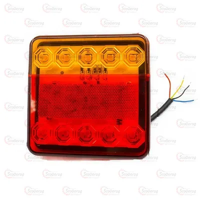 Ліхтар задній 12-24V квадрат LED SQ-0018 (2шт)