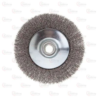 Щітка конусна 115мм з рифл. дроту (M14) Intertool BT-5115