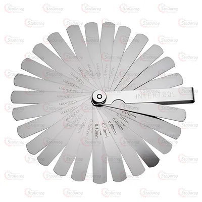 Набір щупів 0.04-0,63мм 26шт Intertool AT-0003