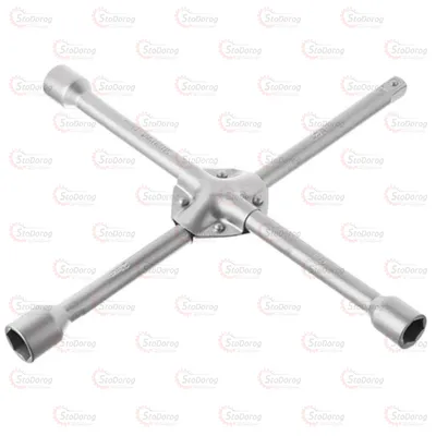 Ключ балонний хрестовий укріплений 14*355мм, 16мм, 17, 19, 21 1/2 INTERTOOL HT-1604 2