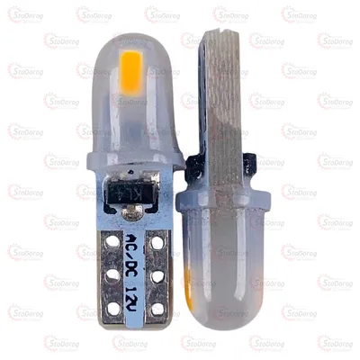 Світлодіод LED W1,2W T5 12V Насіння Жовтий 3-діода 2