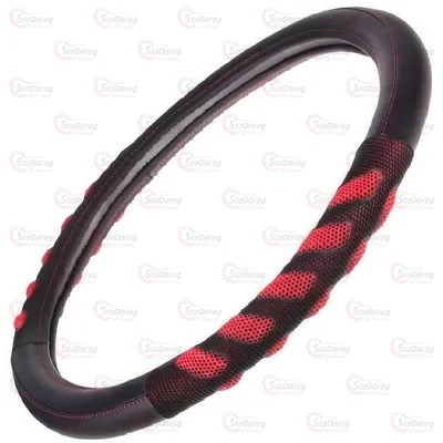 Чехол руля M VITOL VLU-1808010 BK/RD M 2