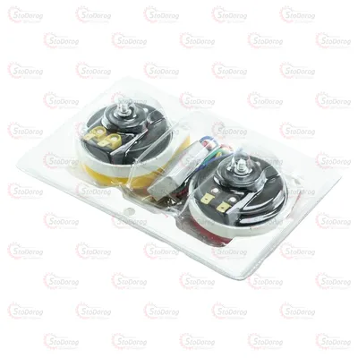 Сигнал 12v равлик мопед 18тон мопед жовтий/червоний 2