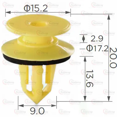 Кліпса двері GM Opel Chevrolet Buick GMC 2