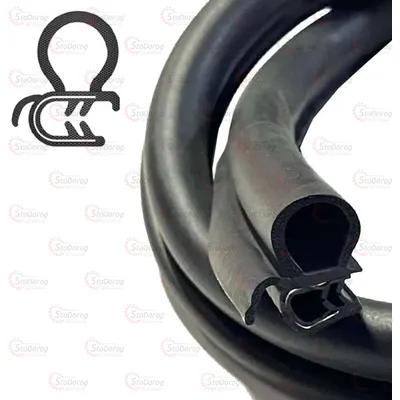 Ущільнювач 17*30мм 1п.м (На Кромку) EPDM XC005 2