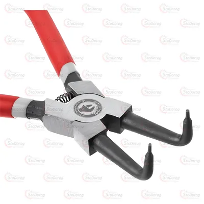 Щипці 180мм для стоп кілець вигнуті на стиск Intertool HT-7012 2