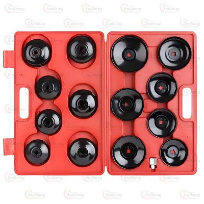 Набір знімачів масляного фільтра 14 од. Intertool HT-7204