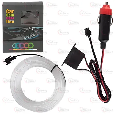 Підсвічування Салону Гнучкий холодний неон 5м White AL01-5M W