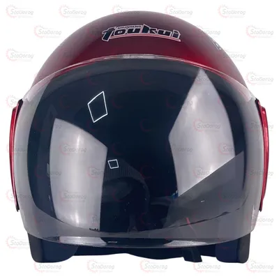 Мото Шолом 101 Без Бороди TouKui Червоний з Синім 2