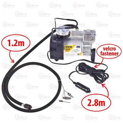 Компресор Ураган 12040 12v 150Вт 35л 7атм 2